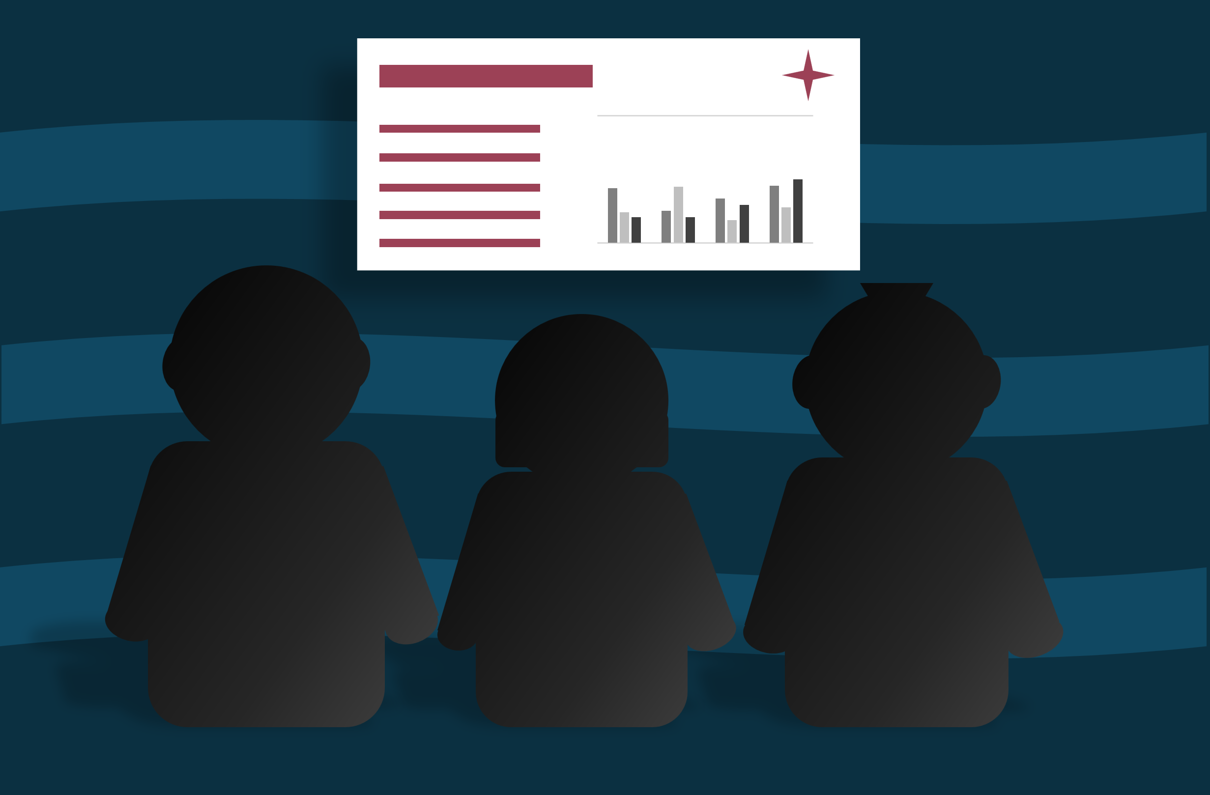 Audience watching a presentation