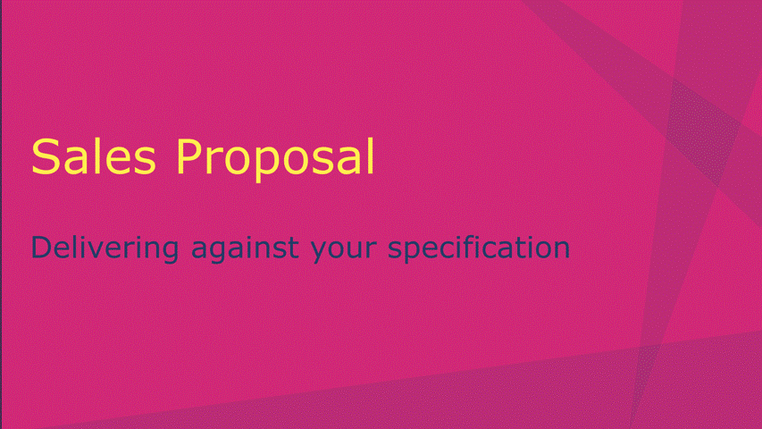 Example sales presentation